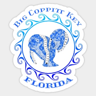 Big Coppitt Key Florida Vacation Tribal Manatees Sticker